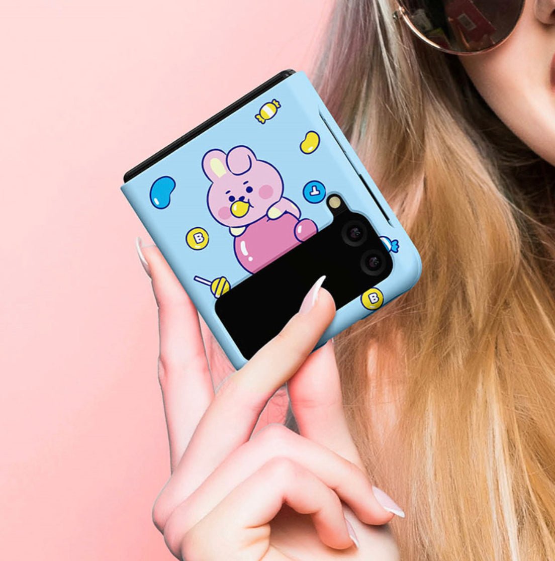 BT21 Official Jelly Candy Galaxy Z Flip 3 & Z Flip 5G Slim Case - K-STAR