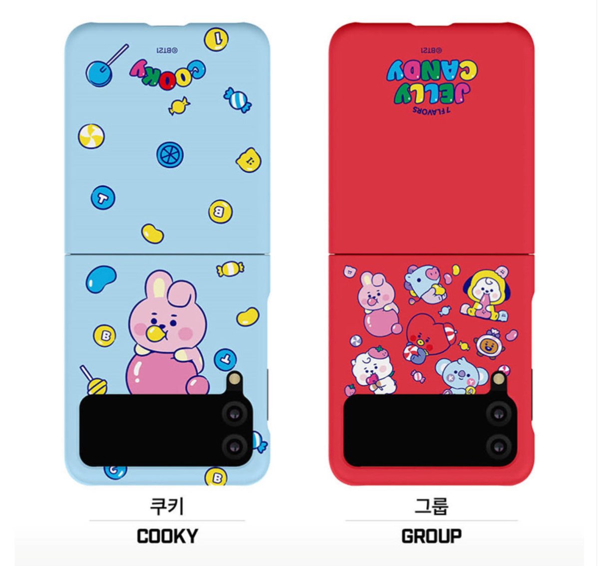 BT21 Official Jelly Candy Galaxy Z Flip 3 & Z Flip 5G Slim Case - K-STAR