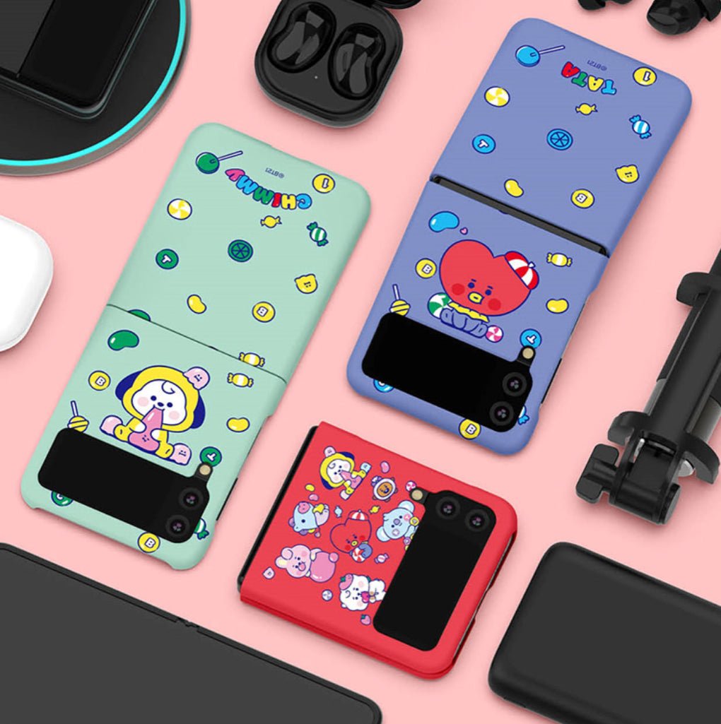 BT21 Official Jelly Candy Galaxy Z Flip 3 & Z Flip 5G Slim Case - K-STAR