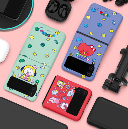 BT21 Official Jelly Candy Galaxy Z Flip 3 & Z Flip 5G Slim Case - K-STAR