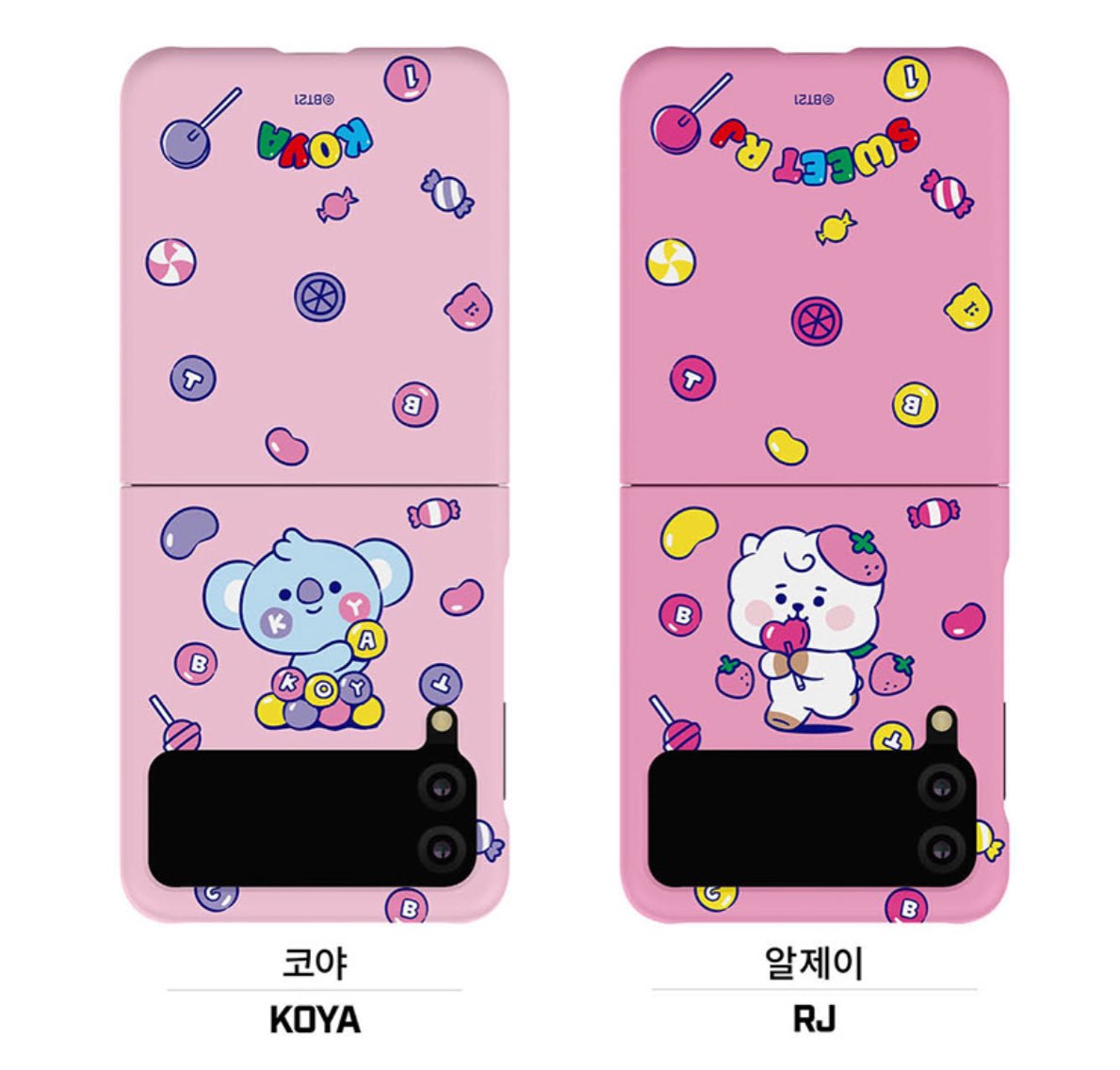 BT21 Official Jelly Candy Galaxy Z Flip 3 & Z Flip 5G Slim Case - K-STAR