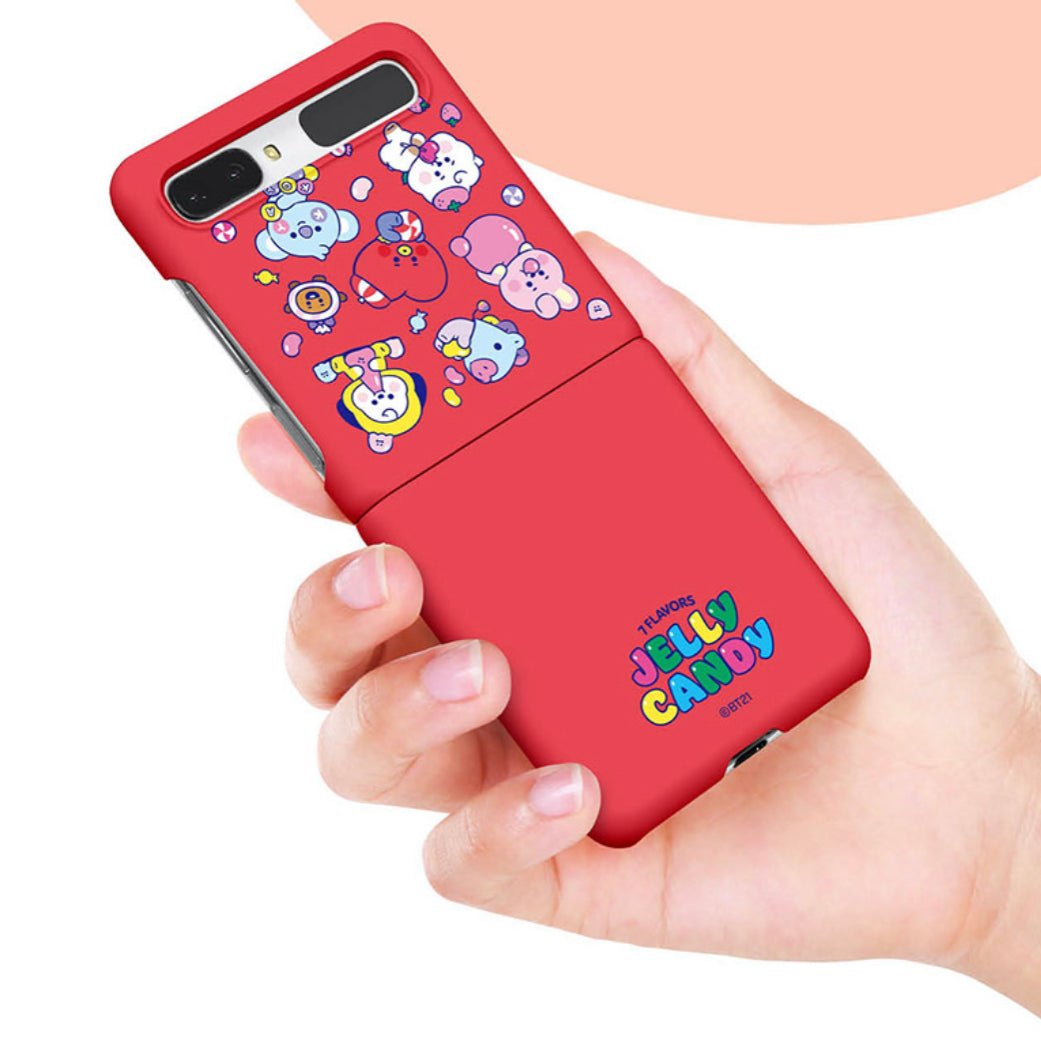 BT21 Official Jelly Candy Galaxy Z Flip 3 & Z Flip 5G Slim Case - K-STAR