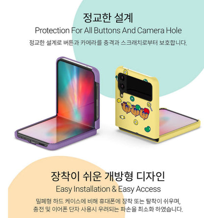 BT21 Official Jelly Candy Galaxy Z Flip 3 & Z Flip 5G Slim Case - K-STAR