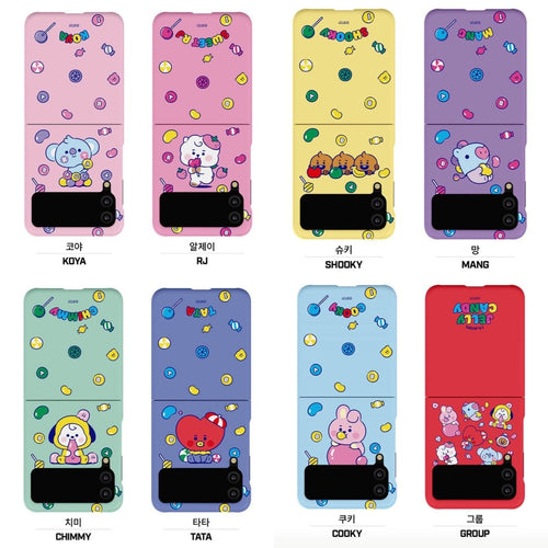 BT21 Official Jelly Candy Galaxy Z Flip 3 & Z Flip 5G Slim Case - K-STAR