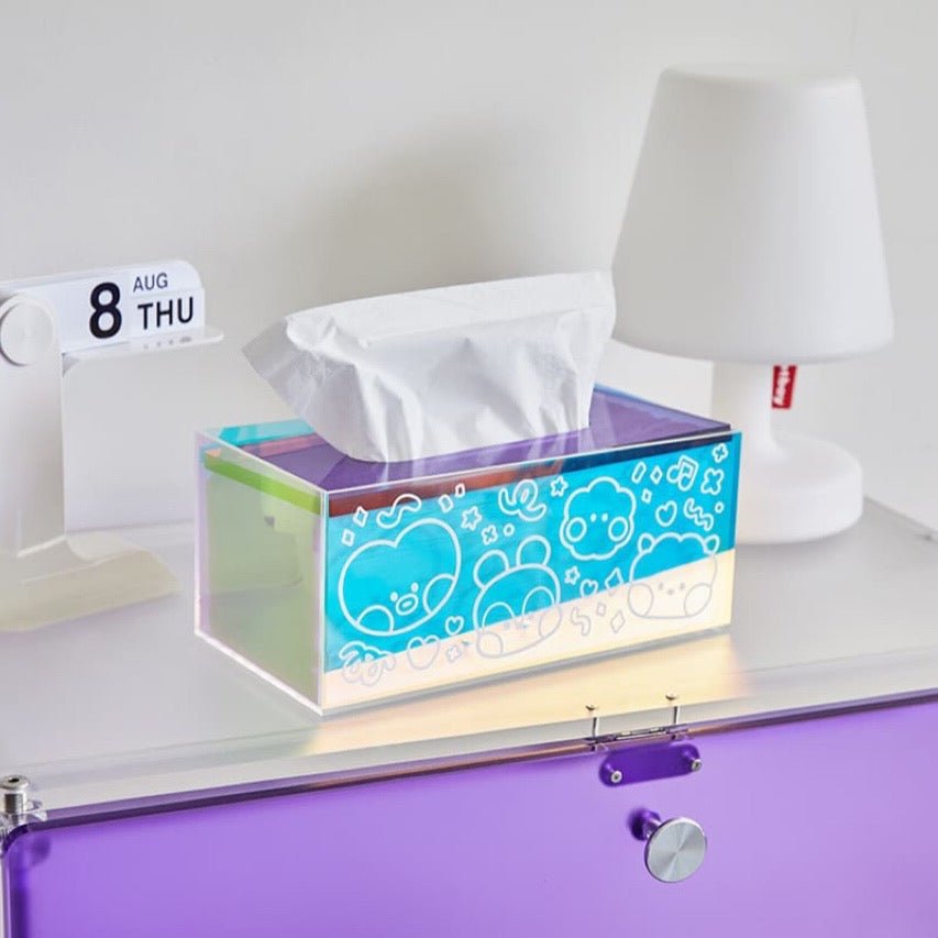 BT21 Official Minini Acrylic Tissue Box Cover Twinkle Edition - K-STAR