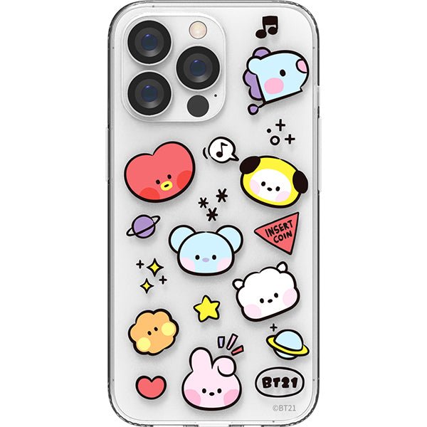 BT21 Official Minini Clear Case (iPhone and Galaxy) - K-STAR