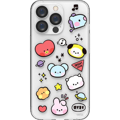 BT21 Official Minini Clear Case (iPhone and Galaxy) - K-STAR