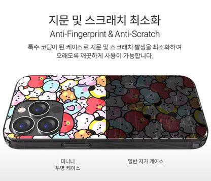 BT21 Official Minini Clear Case (iPhone and Galaxy) - K-STAR