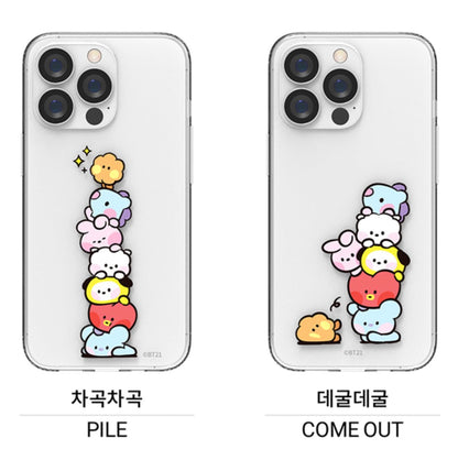 BT21 Official Minini Clear Case (iPhone and Galaxy) - K-STAR