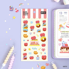 BT21 Official Minini Clear Sticker Sweetie Version 7SET - K-STAR