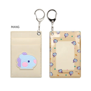 BT21 Official Minini Leather Patch Card Holder - K-STAR