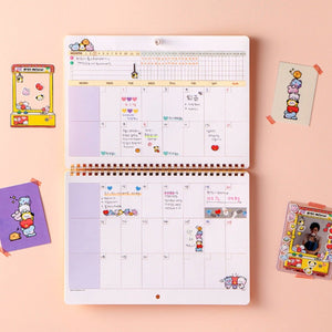 BT21 Official Minini Monthly Planner - K-STAR