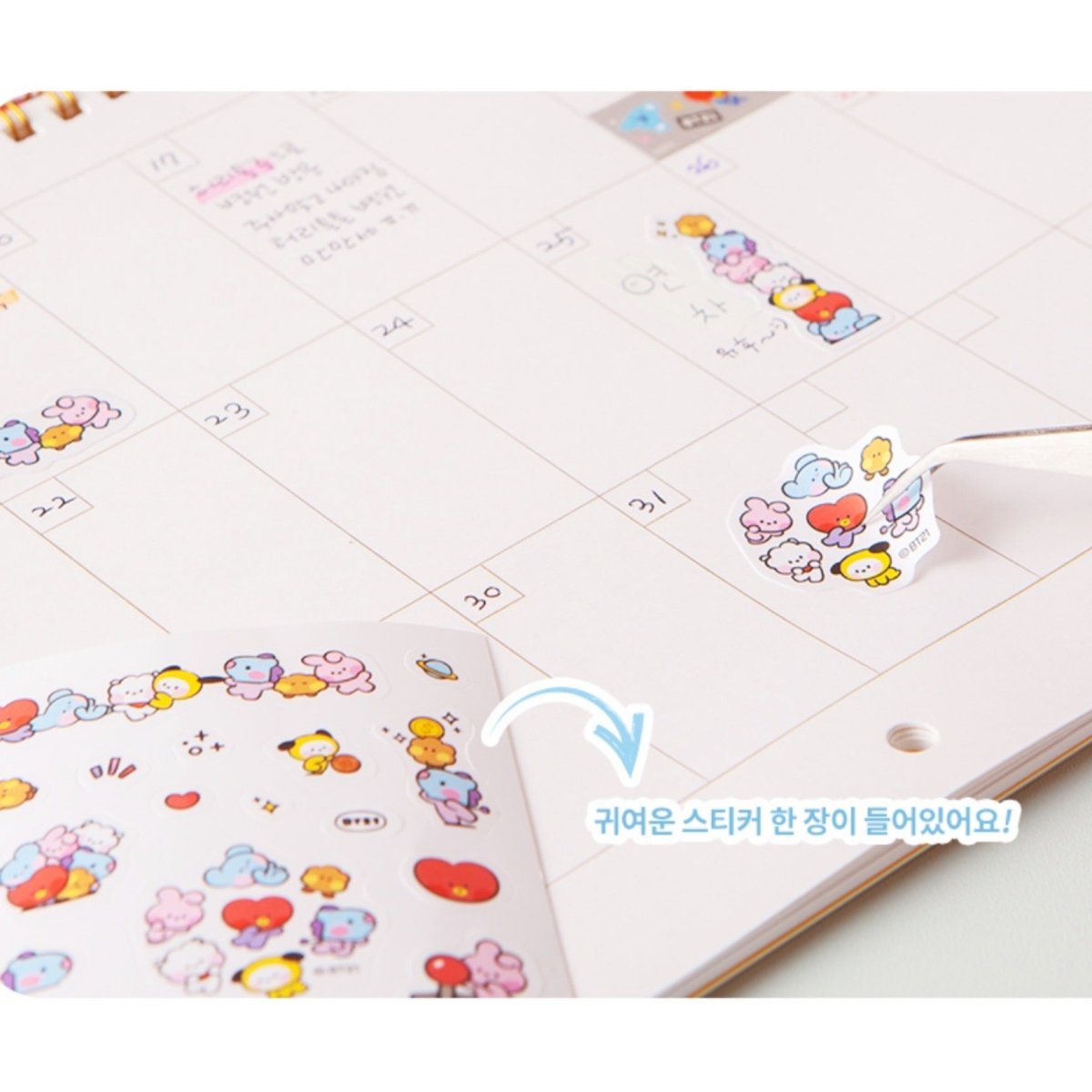 BT21 Official Minini Monthly Planner - K-STAR