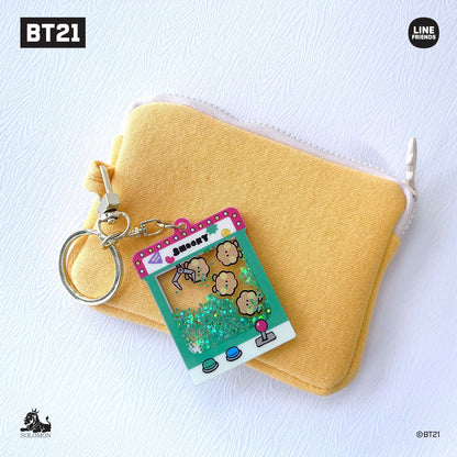 BT21 Official Minini Moving Glitter Key Holder - K-STAR