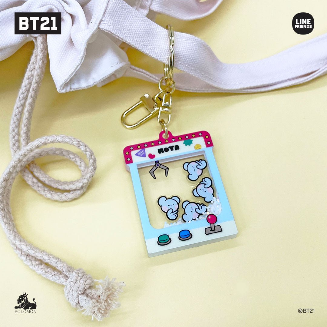BT21 Official Minini Moving Glitter Key Holder - K-STAR
