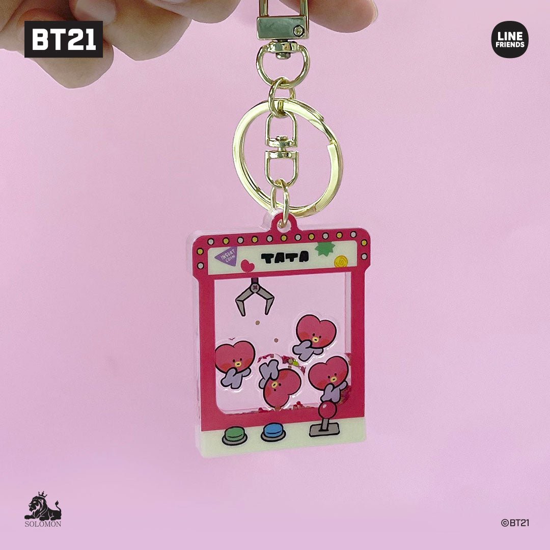 BT21 Official Minini Moving Glitter Key Holder - K-STAR