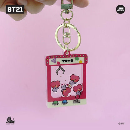 BT21 Official Minini Moving Glitter Key Holder - K-STAR
