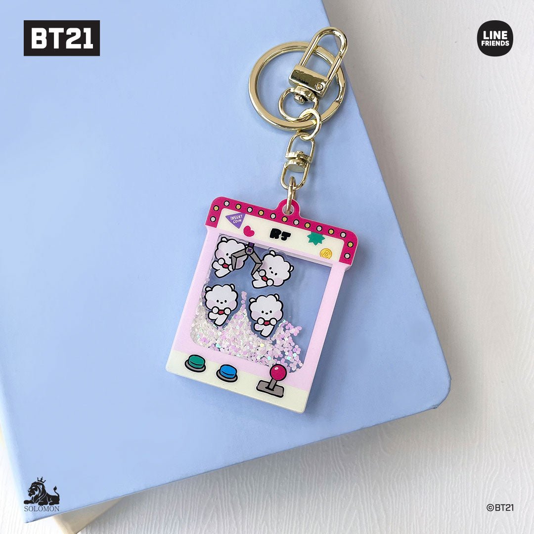 BT21 Official Minini Moving Glitter Key Holder - K-STAR