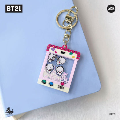 BT21 Official Minini Moving Glitter Key Holder - K-STAR