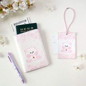 BT21 Official Minini Passport Case Cherry Blossom Ver. - K-STAR