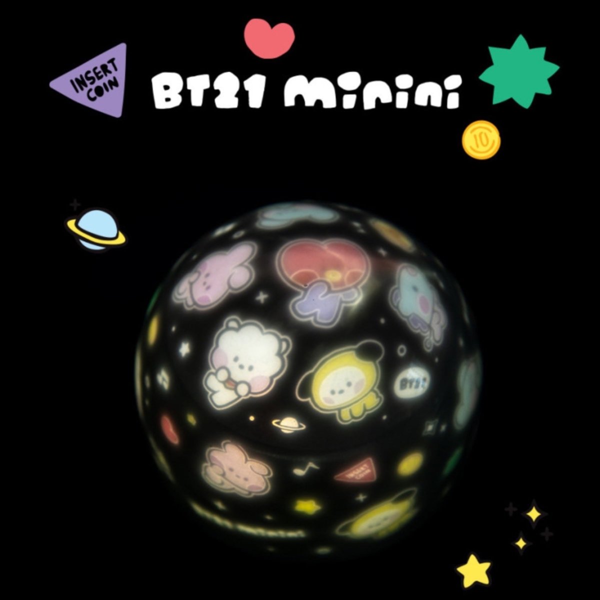 BT21 Official Minini Projector Lamp Speaker (Limited Edition) - K-STAR