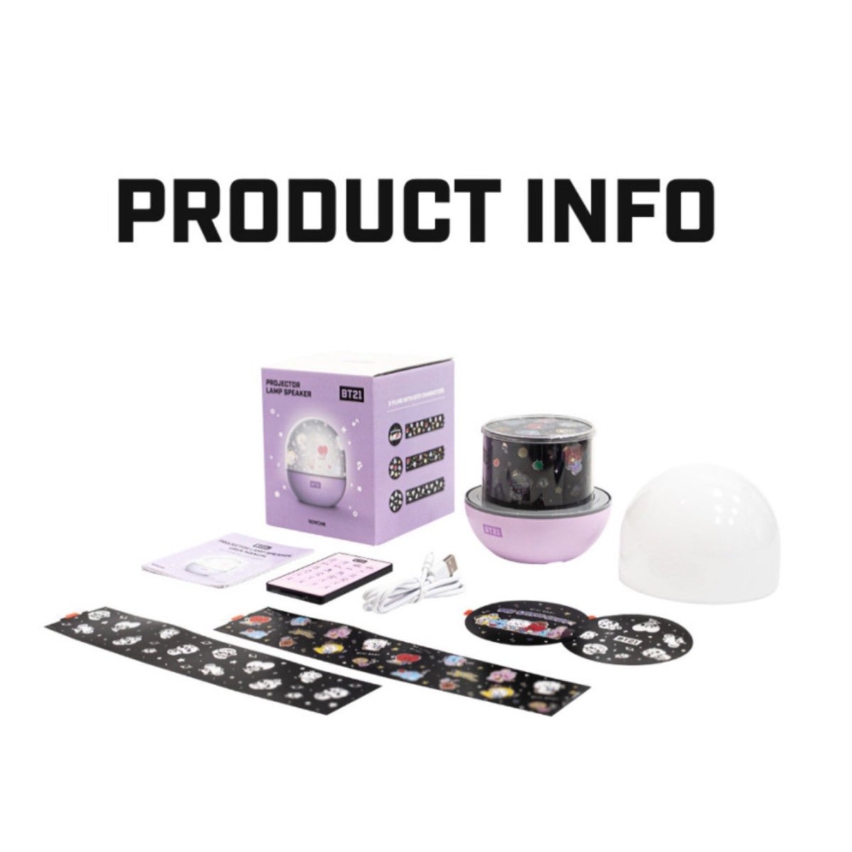 BT21 Official Minini Projector Lamp Speaker (Limited Edition) - K-STAR
