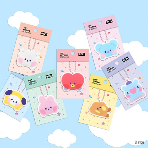 BT21 Official Minini Soft Keyring - K-STAR