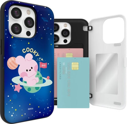 BT21 Official minini Space Magnet Card Bumper Case for iPhone - K-STAR