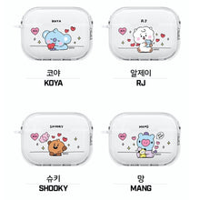 BT21 Official My Little Buddy Clear Slim Case for AirPods & Buds - K-STAR
