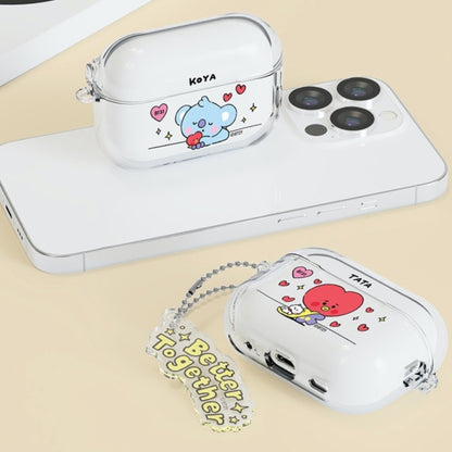 BT21 Official My Little Buddy Clear Slim Case for AirPods & Buds - K-STAR