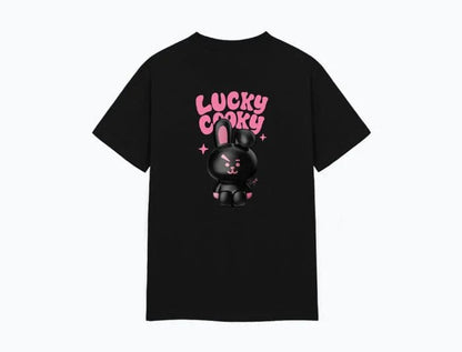 BT21 Official Shirt LUCKY COOKY BLACK Edition - K-STAR