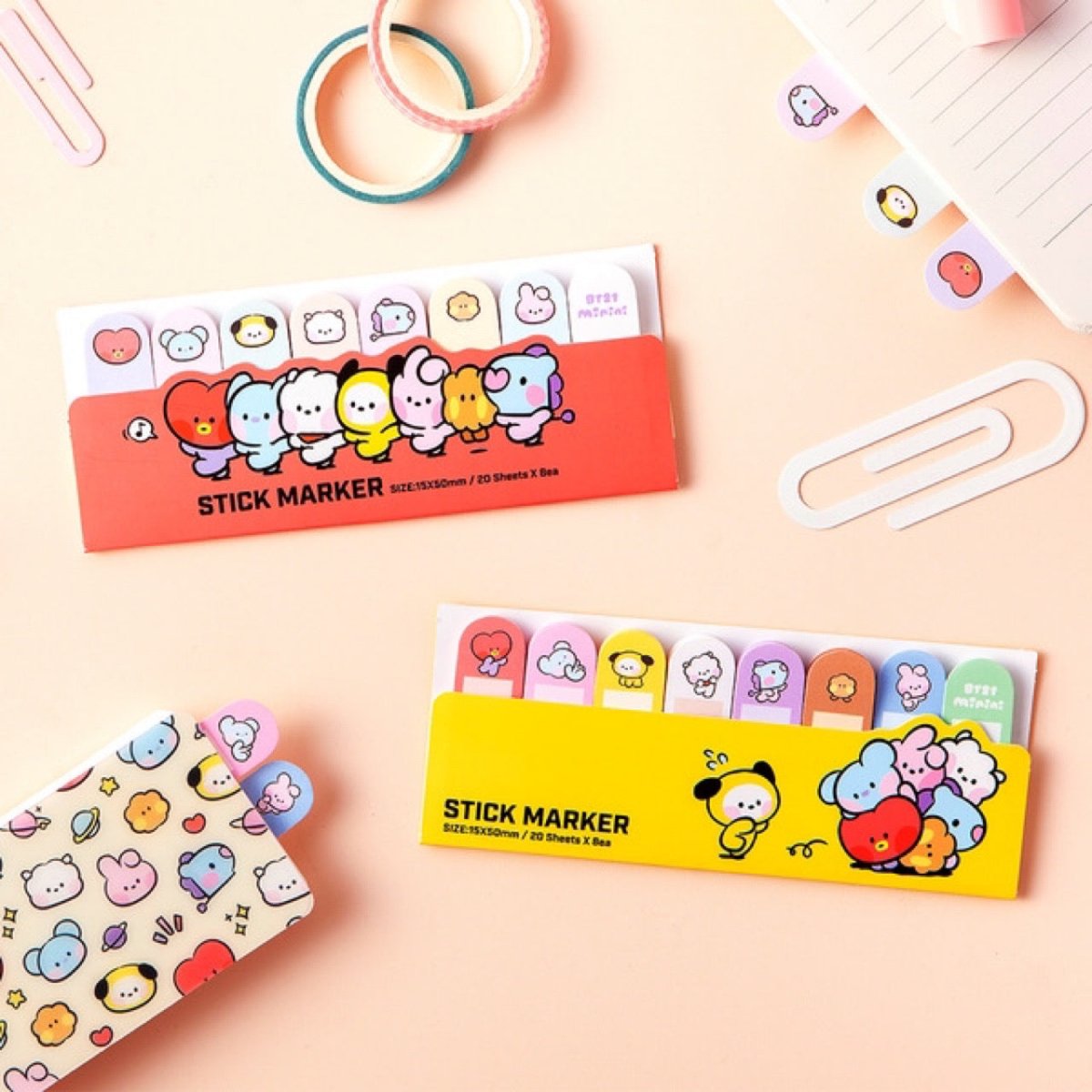 BT21 Official Sticky Marker Minini Ver 2SET – K-STAR