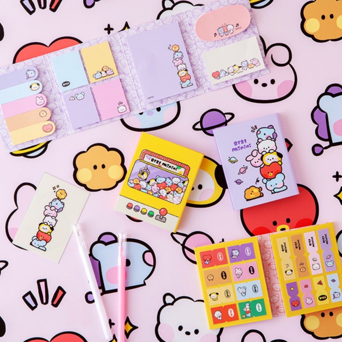 BT21 Official Sticky Memo Minini 2SET - K-STAR
