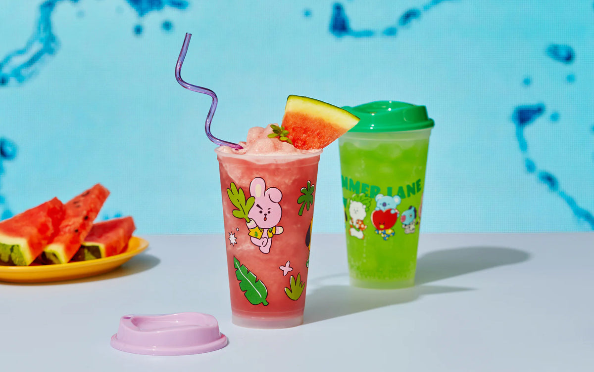 BT21 Official Summer Reusable Cup 472ml 3pcs SET - K-STAR