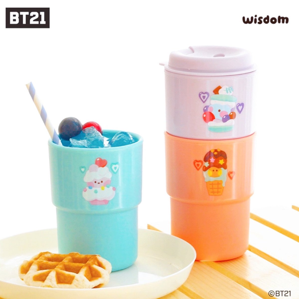 BT21 Official Sweetie Minini Tumbler 300ml - K-STAR