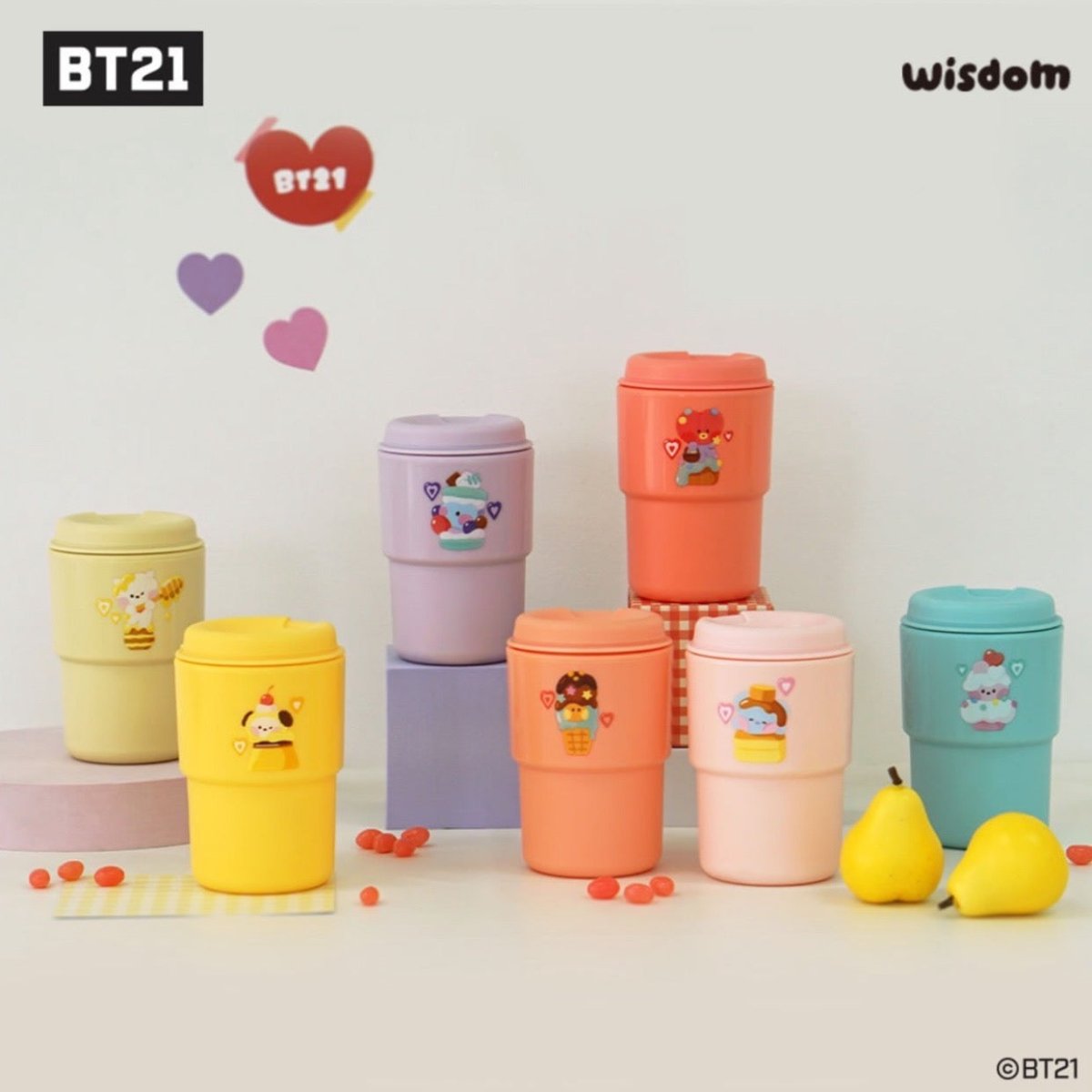 BT21 Official Sweetie Minini Tumbler 300ml - K-STAR