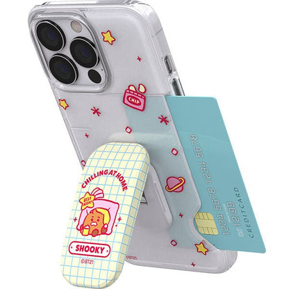 BT21 Party Time Click Stand Tok Clear Slim Card Case( iPhone and Galaxy) - K-STAR