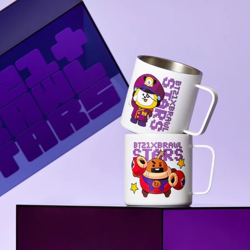 BT21 x Brawl Stars - Stainless Steel Mug 400ml - K-STAR