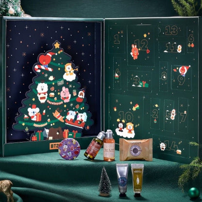BT21 x L'OCCITANE Collaboration ADVENT CALENDAR with BT21 + 14 BEST Items - K-STAR