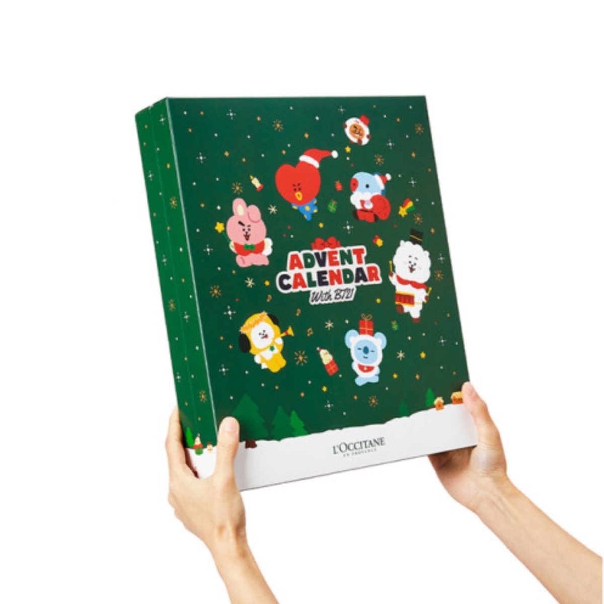 BT21 x L'OCCITANE Collaboration ADVENT CALENDAR with BT21 + 14 BEST Items - K-STAR