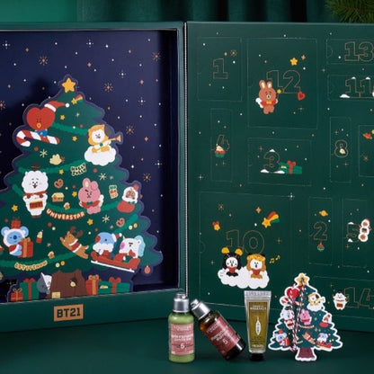 BT21 x L'OCCITANE Collaboration ADVENT CALENDAR with BT21 + 14 BEST Items - K-STAR