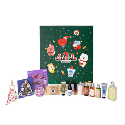 BT21 x L'OCCITANE Collaboration ADVENT CALENDAR with BT21 + 14 BEST Items - K-STAR