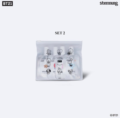 BT21 x STIMMUNG Official Makeup Set Velvet Lip + Face Blusher - K-STAR