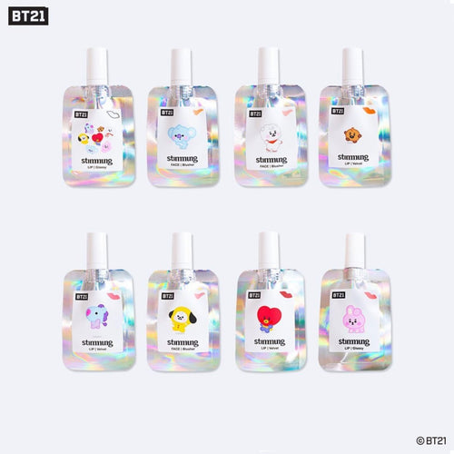 BT21 x STIMMUNG Official Makeup Set Velvet Lip + Face Blusher - K-STAR