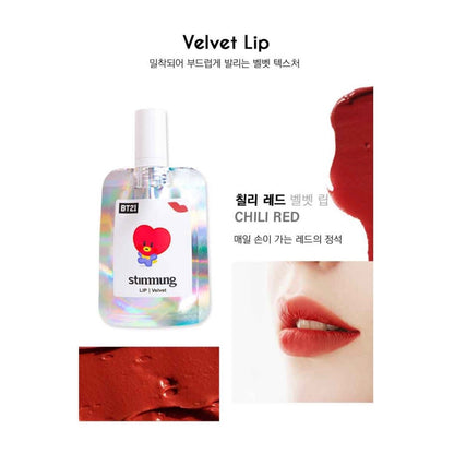 BT21 x STIMMUNG Official Makeup Set Velvet Lip + Face Blusher - K-STAR