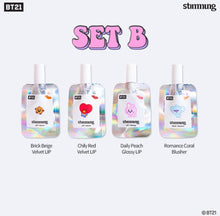 BT21 x STIMMUNG Official Makeup Set Velvet Lip + Face Blusher - K-STAR