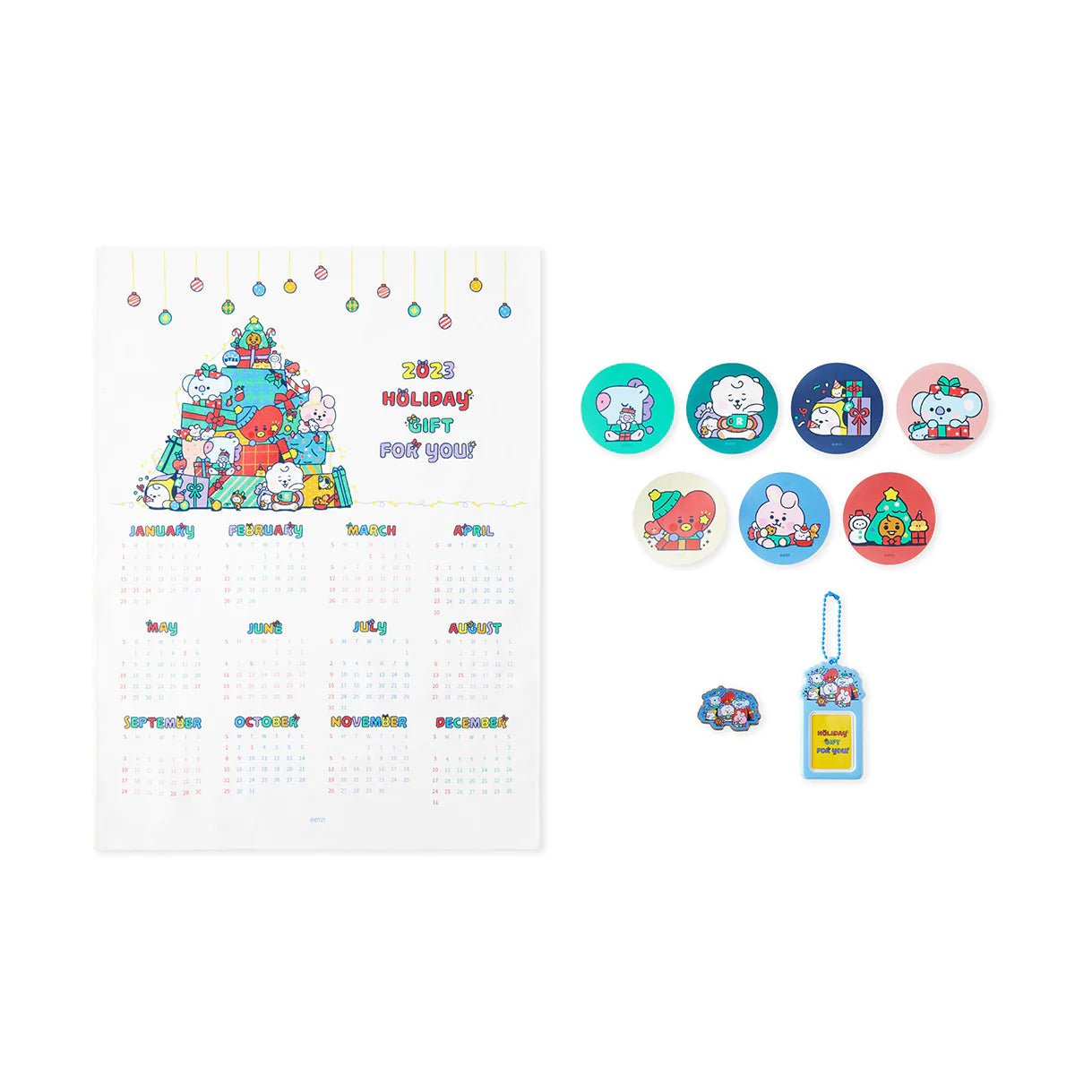 BT21 x THE BODY SHOP - Holiday Advent Calendar (Free Express Shipping) - K-STAR