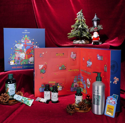 BT21 x THE BODY SHOP - Holiday Advent Calendar (Free Express Shipping) - K-STAR