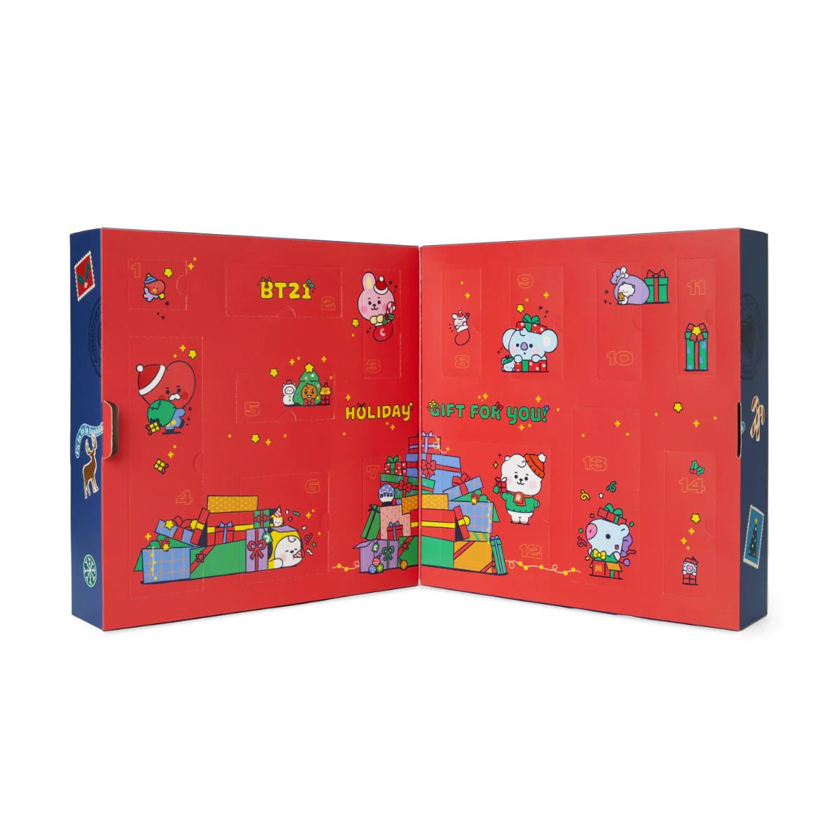 BT21 x THE BODY SHOP - Holiday Advent Calendar (Free Express Shipping) - K-STAR