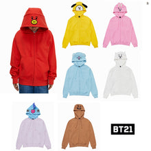 [LINE X BT21] BT21 Zip Up Hoodie